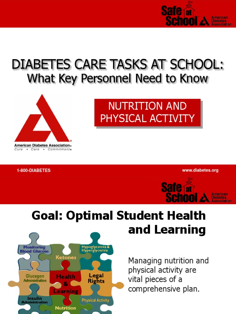 Diabetes Care Tasks at School What Key Personnel Need To Know PDF