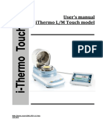 User'S Manual Ithermo L/M Touch Model: Man - Ithermo - Touch (Eng) - Rev1 - 0 - P.Doc June 2012