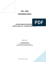 Visi Misi Program Kerja - Desa Loa - Adang Gumilar - 2019