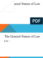 The General Nature of Law