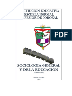 Módulo Sociología General y de La Educación.