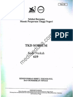 TKD Soshum 2018 Kode 619 + Kunci Jawaban PDF