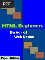 HTML Beginners Basics of Web Paul Gibbs