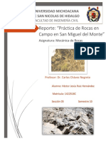 Reporte Mecanica de Rocas