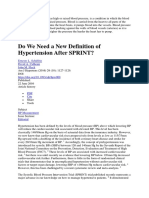 Do We Need A New Definition of Hypertension After SPRINT?: Ernesto L. Schiffrin David A. Calhoun John M. Flack