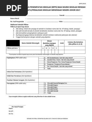 Borang BPPS 2017 PDF  PDF
