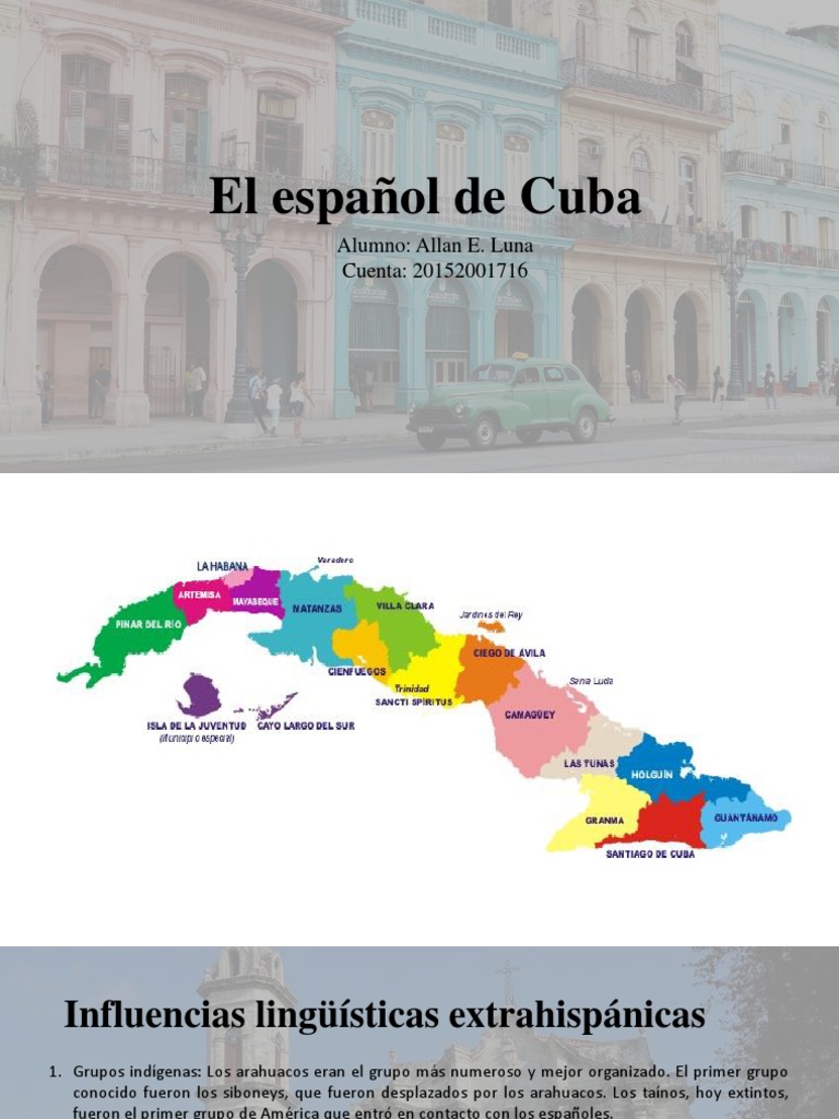 Español y vocabulario cubano | PDF | Lengua española | Cuba