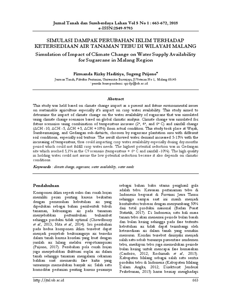 Jurnal Tanah Dan Sumberdaya Lahan Vol 5 No 1: 6 Jurnal Tanah Dan ...