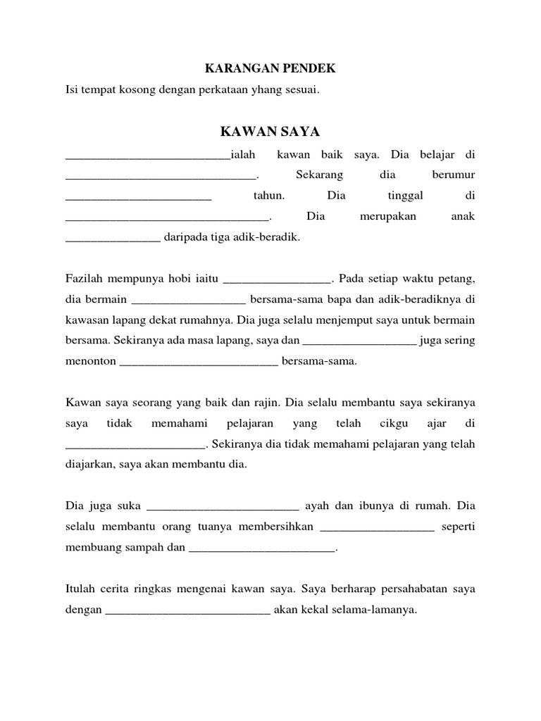Karangan Pendek