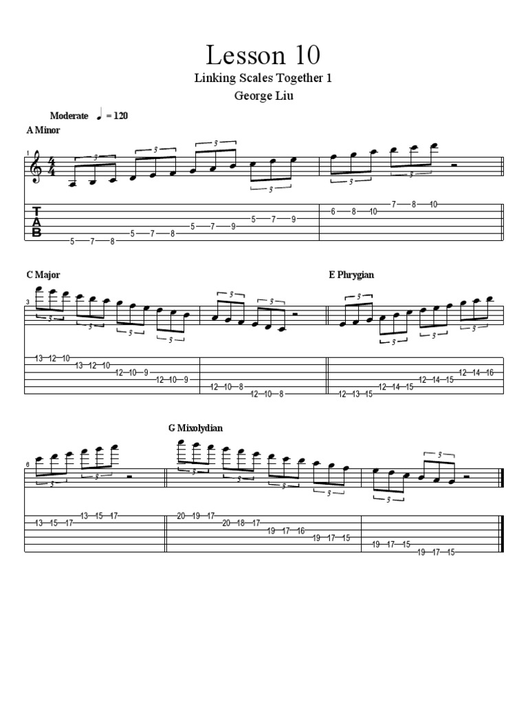 Linking Musical Scales Explained | PDF | Musical Scales | Melody