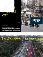 A Recipe Towards Walkable City: Architecture Department Tarumanagara University