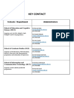 School Administrator & Key Contacts