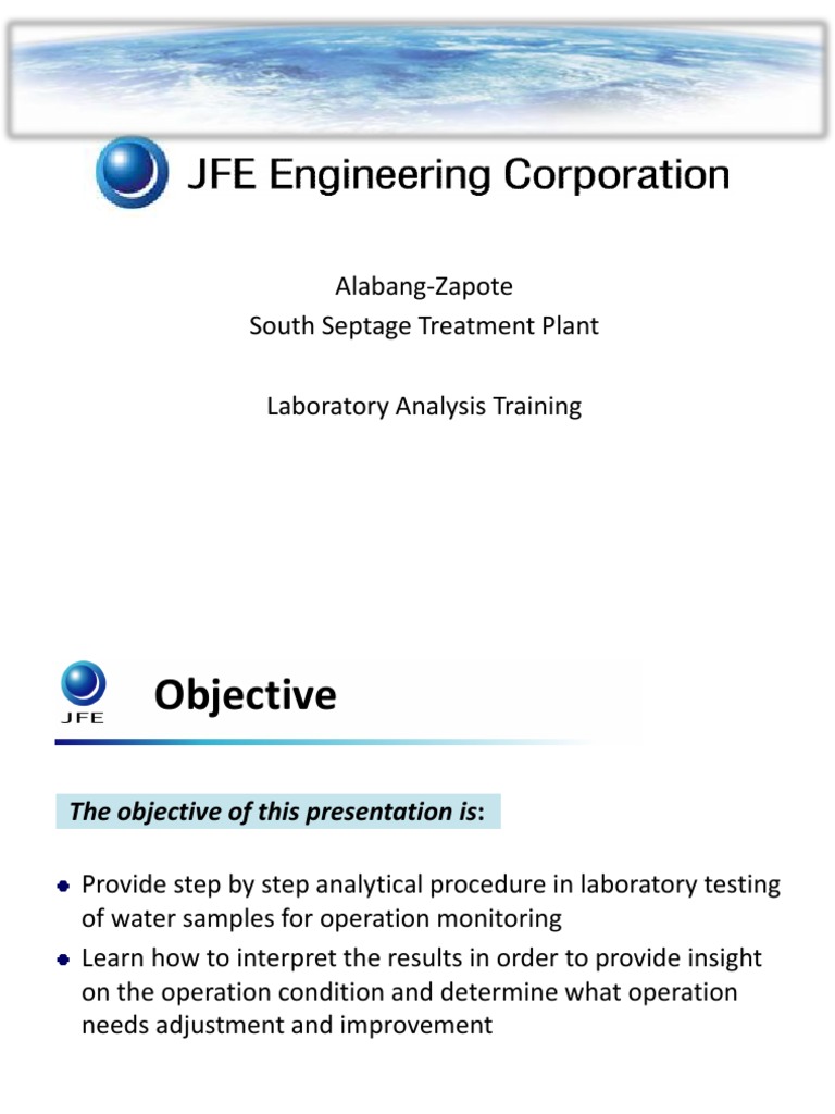 Water Sample Analysis Training Guide | PDF | Ph | Environmental Engineering