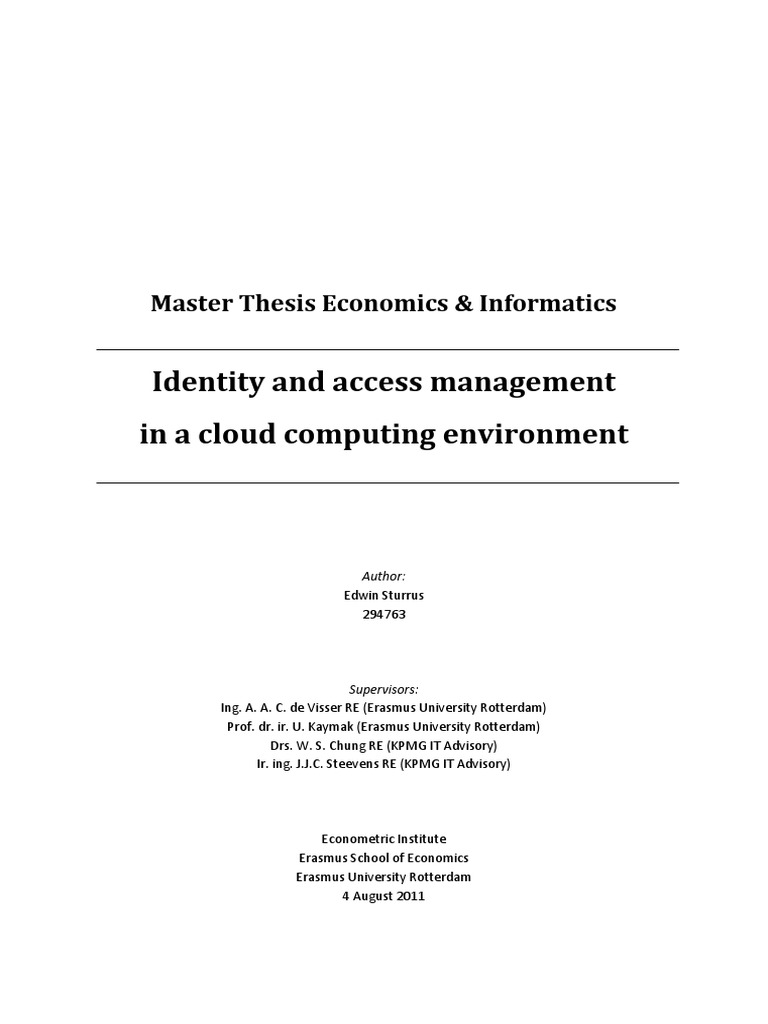 IAM in Cloud Computing Environments | PDF | Software As A Service ...