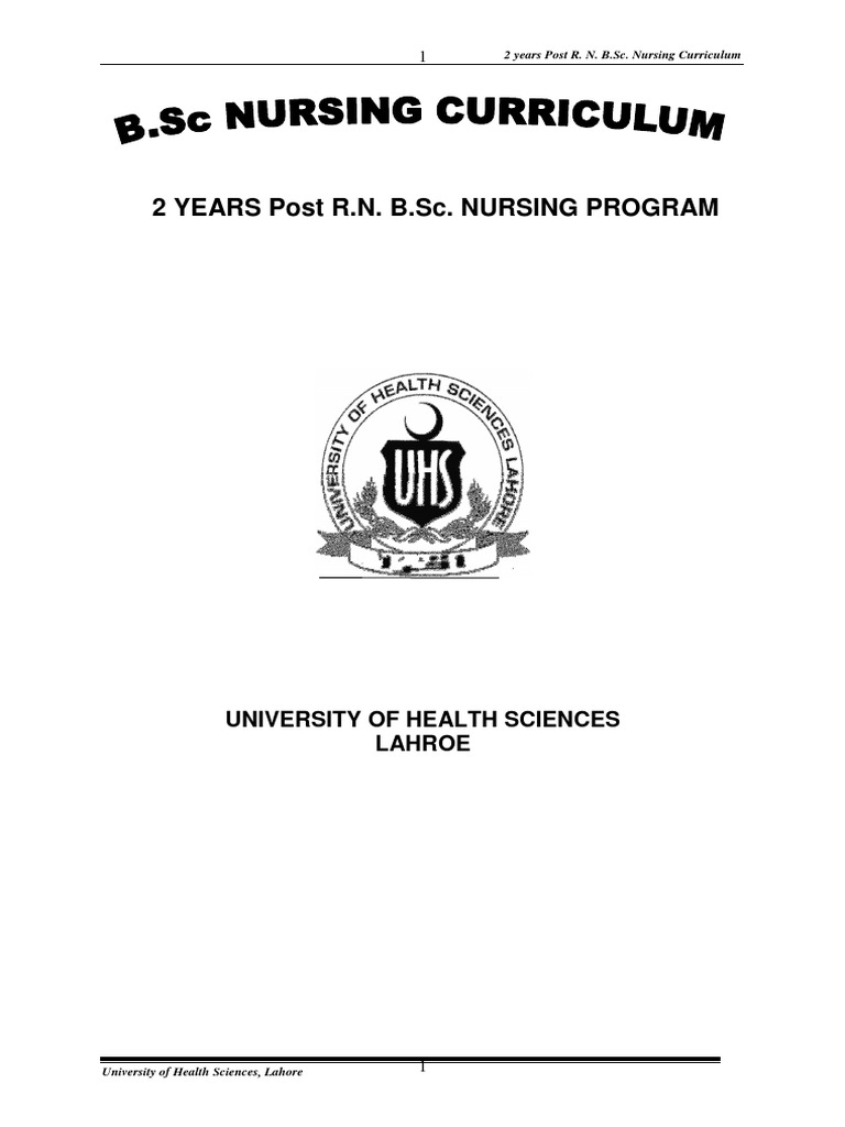 KMU Post RN B.Sc. Nursing Curriculum | PDF | Nursing | Health Care