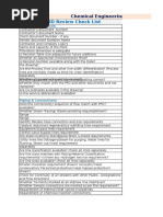 P & ID Review Check List: Chemical Engineering Site