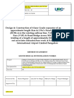 Method Statement Geotechnical Investigation Works: Project