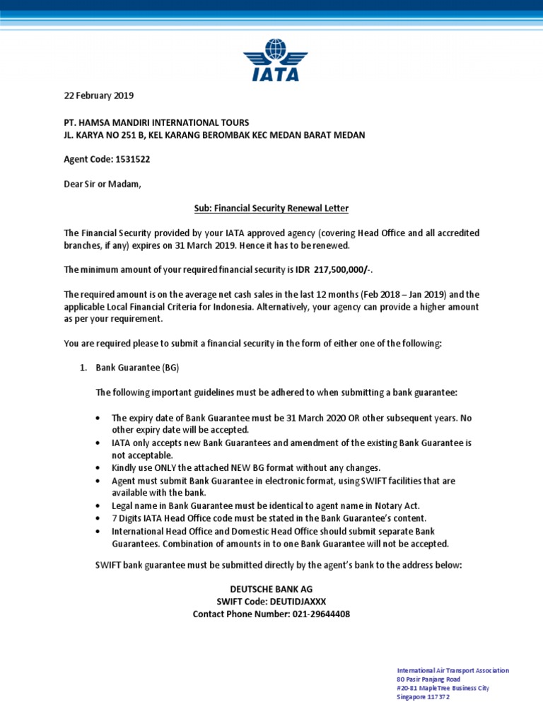 International Guarantee Bankruptcy