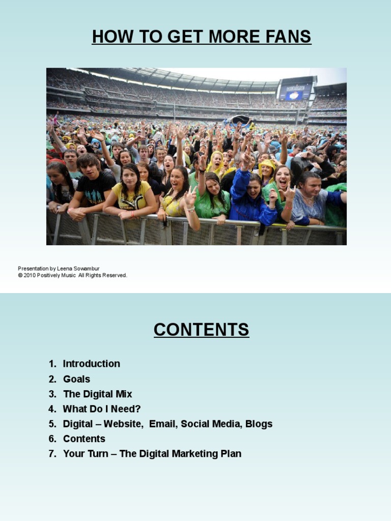 How To Get More Fans | PDF | Public Opinion | Websites