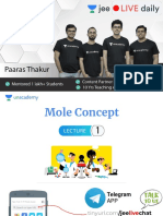 (L1) Mole Concept JEE