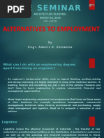 Ee Seminar: Alternatives To Employment