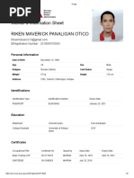 POEA E-Registration Certificate Sample | PDF