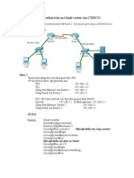 Xây dưng dịch vụ telnet trên mô hình router của CISSCO