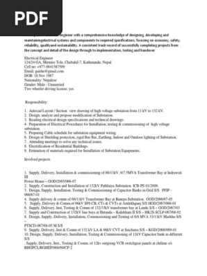 CV sample