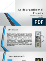 La dolarización en Ecuador: efectos 18 años después de su implementación