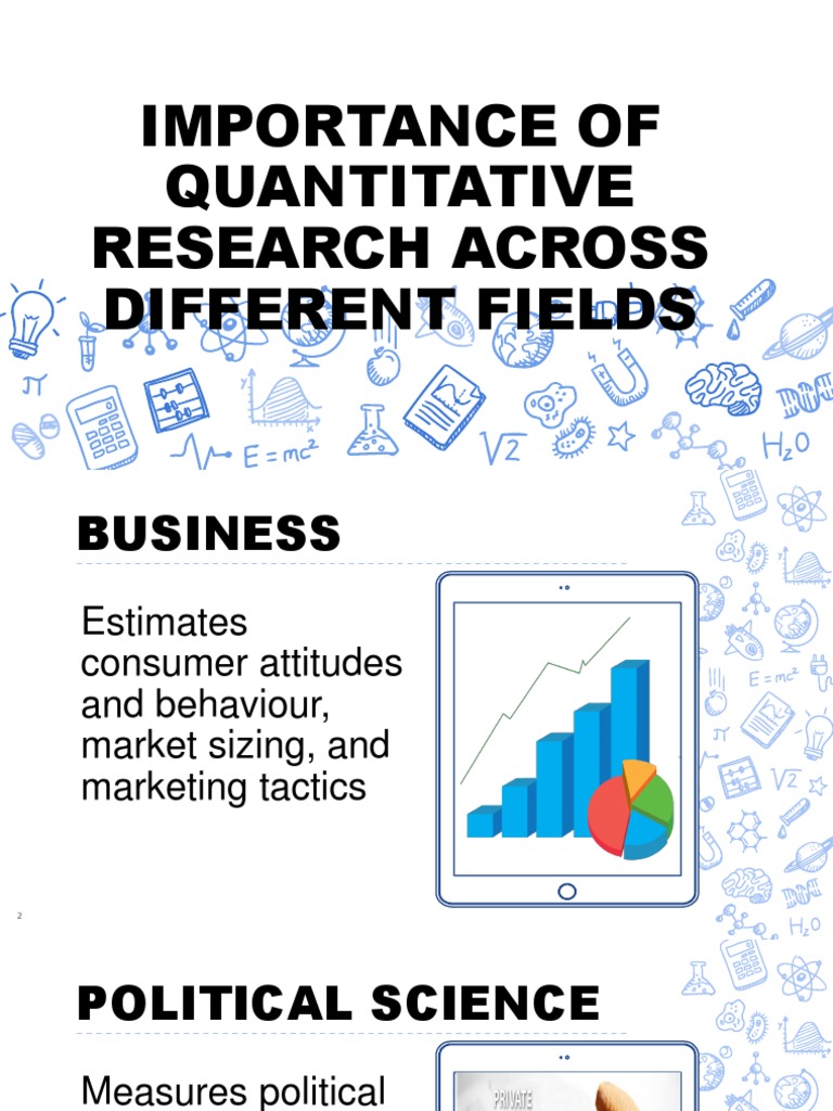 importance of quantitative research across fields in engineering