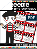 Mime Time Drama Scenarios Freebie