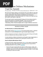 20 Common Defense Mechanisms Used for Anxiety