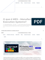 O Que É MES - Manufacturing Execution Systems - PPI-Multitask