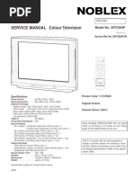 Noblex: SERVICE MANUAL Colour Television