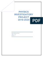 Physics Investigatory Project 2019-2020: Name-Akshay Kumar Class-12-A Roll No - 5
