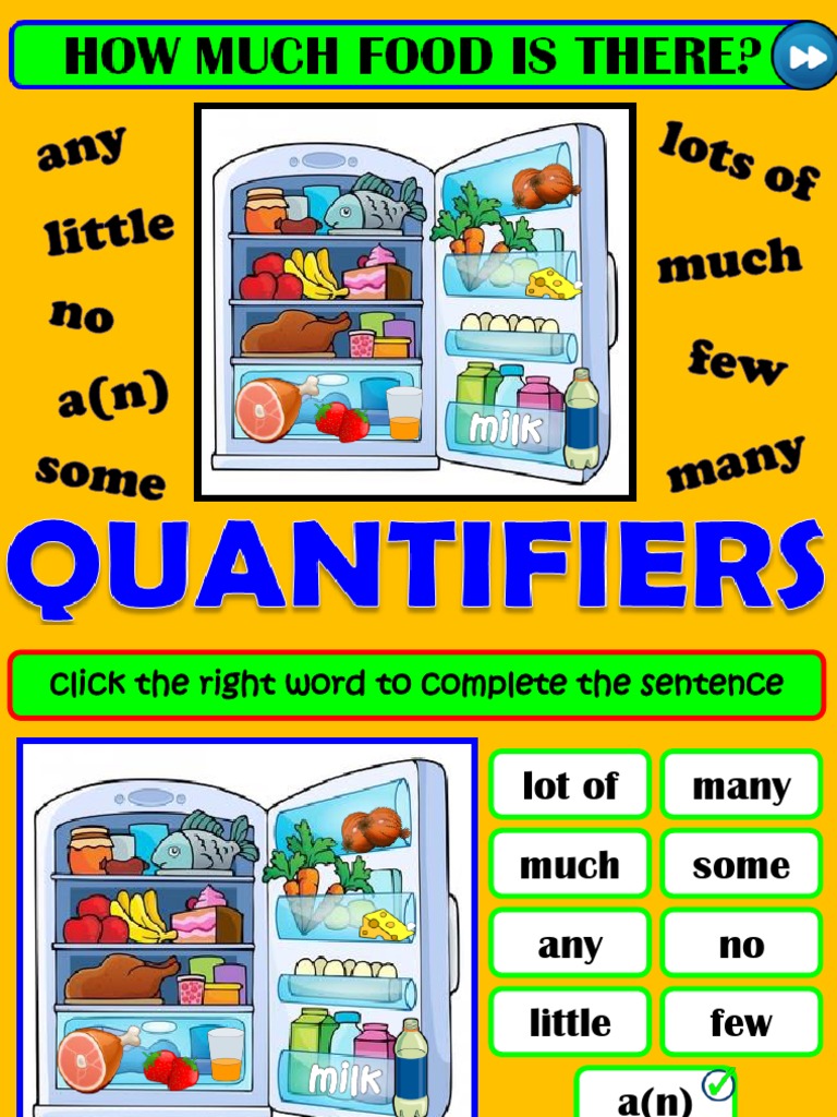 Food Quantifiers Exercises for Kids | PDF | Eating Behaviors Of Humans ...