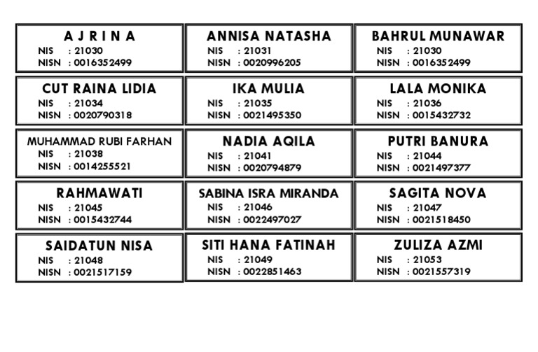 Ukuran Sticker Label Nama Raport Merdeka - IMAGESEE