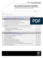 Sawmilling Industry Hazard Inspection Checklist