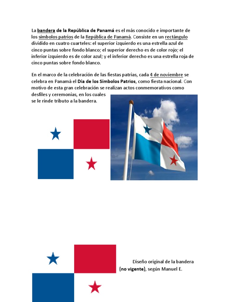 Símbolos Patrios de Panamá | PDF | Ropa | Entretenimiento (general), image size:768x1024