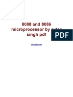 8088 and 8086 Microprocessor by Avtar Singh PDF