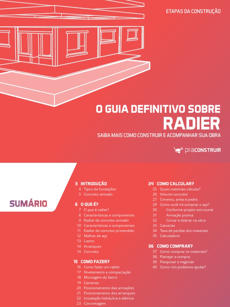Radier Passo A Passo Pdf Pdf Concreto Reforçado Concreto