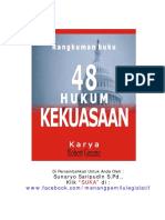 Rangkuman Buku 48 Hukum Kekuasaan PDF