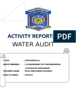 Activity Report:: Water Audit