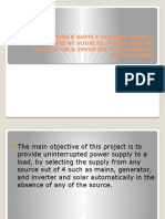 Auto Power Supply Control From 4 Different Sources