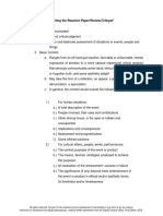 Guidelines For Writing The Reaction Paper