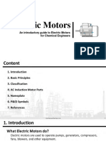 Electric Motors: An Introductory Guide To Electric Motors For Chemical Engineers