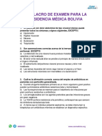 Simulacro Examen Residencia Medica Bolivia