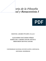 Manuel Lázaro Pulido (Compilador) (2018) Historia de La Filosofía Medieval y Renacentista I. Editorial UNED – Universidad Nacional de Educación a Distancia