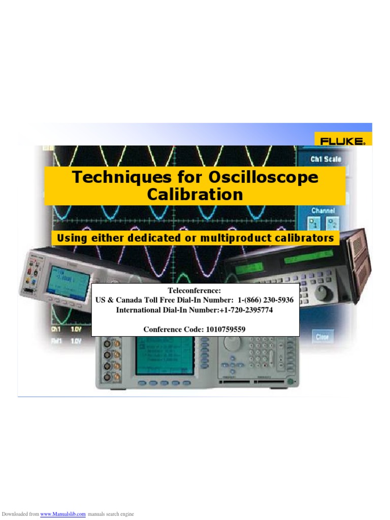 Oscilloscope Calibration PDF PDF Electrical Engineering
