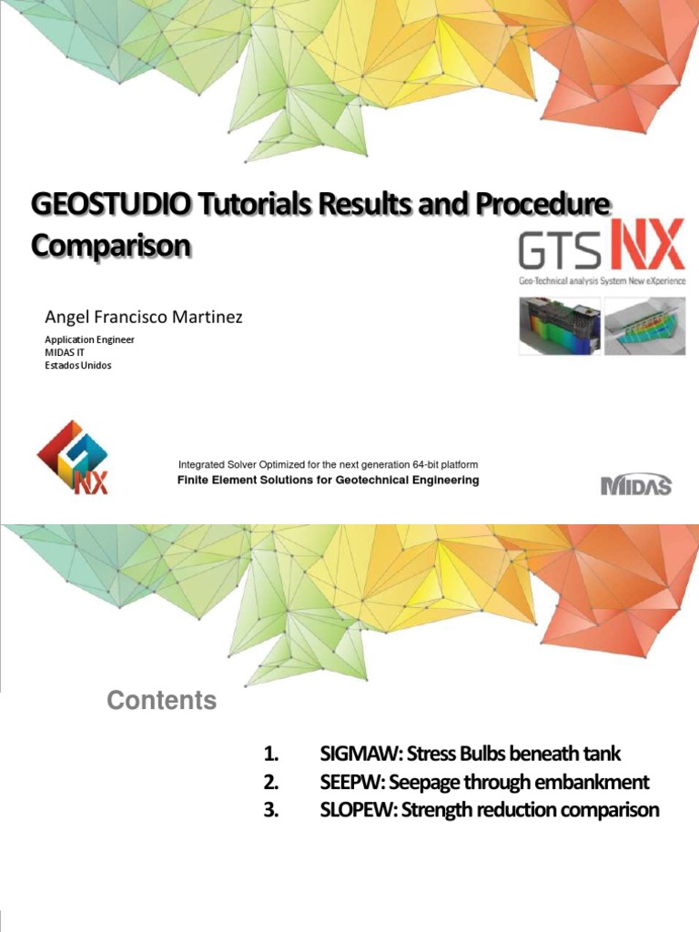 GTS NX Tutorial for Geotechnical Analysis | PDF | Finite Element Method ...